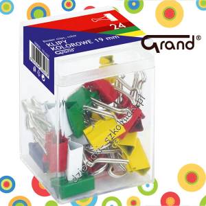 Spinacz klip 19mm zestaw Grand 24 szt.