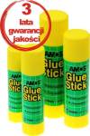 Klej w sztyfcie AMOS 35g oryginalny żółto-zielony