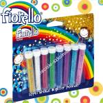 Brokat sypki fiolki 8 kolorów x 4,5gr FIORELLO