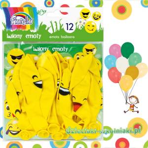 Balony Emoty PARTY 12" mix 12 szt. Fiorello