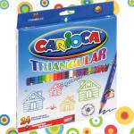 KREDKI TRÓJKĄTNE 24 KOL CARIOCA ITALY + TEMPERÓWKA