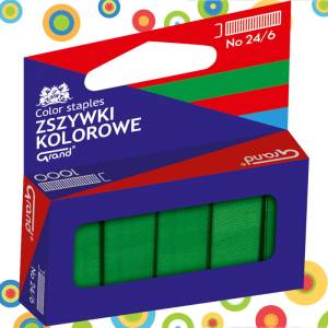 Zszywki 24/6 zielone /op. 1000szt./