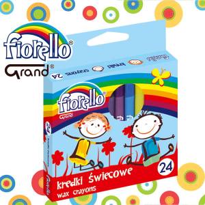 Kredki świecowe 24 kolory GRAND FIORELLO