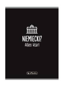 Zeszyt Niemiecki okładka Soft Touch A5/60k kratka Herlitz