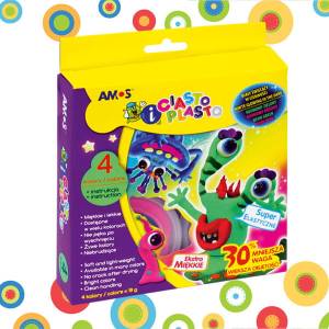 Ciasto Plasto Amos 4 kolory neon/ fluo