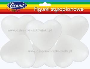 Figurka styropianowa 1szt. SERCE 90mm GR51802 POLSKI
