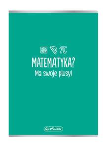Zeszyt Matematyka okładka Soft Touch A5/60k kratka Herlitz