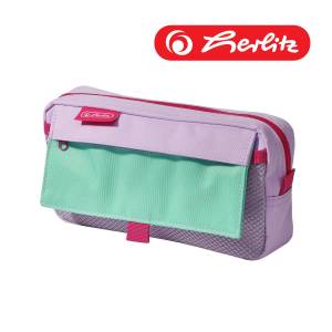 Piórnik kosmetyczka HERLITZ 2 kieszenie Pastell