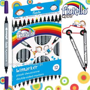 Pisaki Fiorello BIMARKER 12 kolorów dwustronne