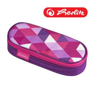 Piórnik  kosmetyczka etui Herlitz Pink Cubes