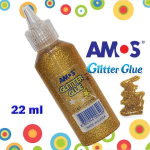 Klej z brokatem Złoty 22ml Amos