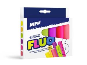 Kreda chodnikowa fluo owalna 6 kolorów MFP