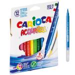 Pisaki akwarelowe Pędzelki CARIOCA ACQUARELL 12 kol.