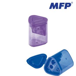 Temperówka trójkątna podwójna Fioletowa MFP