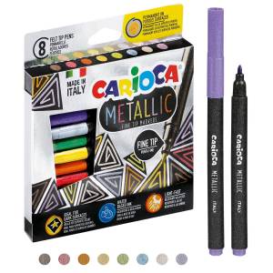 Pisaki metaliczne Carioca 8 kolorów