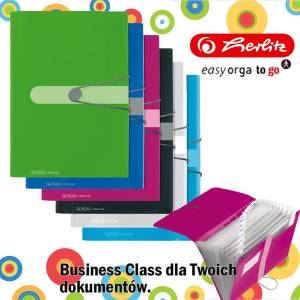 Teczka PP na gumkę 12 przegródek A4 HERLITZ Easy Orga