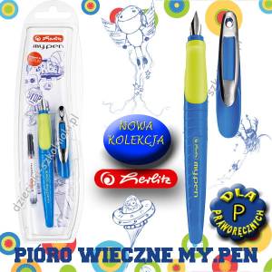 Pióro wieczne my.pen HERLITZ dla praworęcznych niebieskie