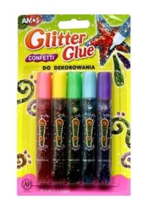 KLEJ BROKAT CONFETTI 5 kol 10,5ml NAJLEPSZA JAKOŚĆ