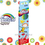 Kredki ołówkowe SUPER SOFT trójkątne 6 kol. FIORELLO