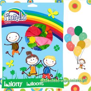 Balony pastelowe 12" mix kolorów 100 szt. Fiorello
