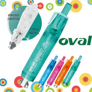 Korektor w taśmie OVAL QJR 506 +wkład gratis