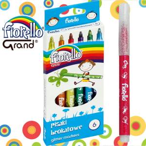Pisaki brokatowe permanentne 6 kolorów FIORELLO
