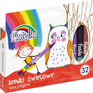 Kredki świecowe 32 kolory GRAND FIORELLO