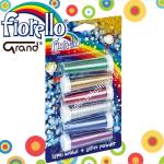 Brokat sypki fiolki 6 kolorów x 6gr FIORELLO